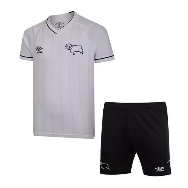 Camiseta Derby County Primera equipo Niños 2020-21 Blanco